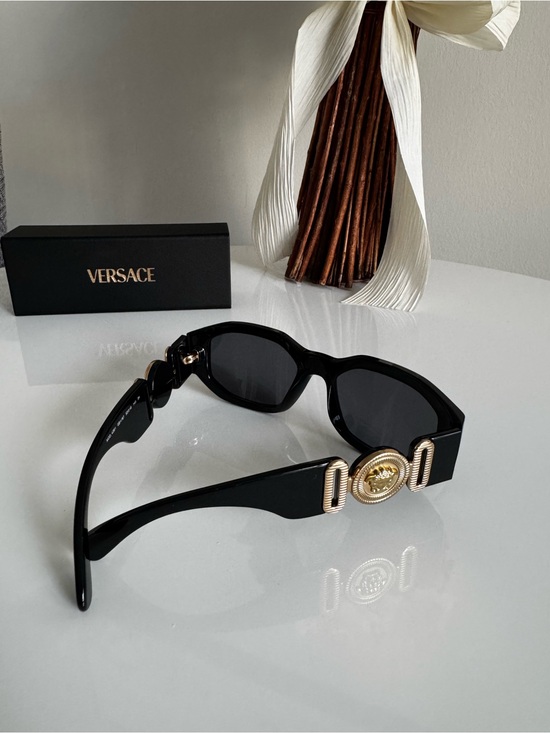 Versace Black Sunglasses with Dark Lenses main image 9